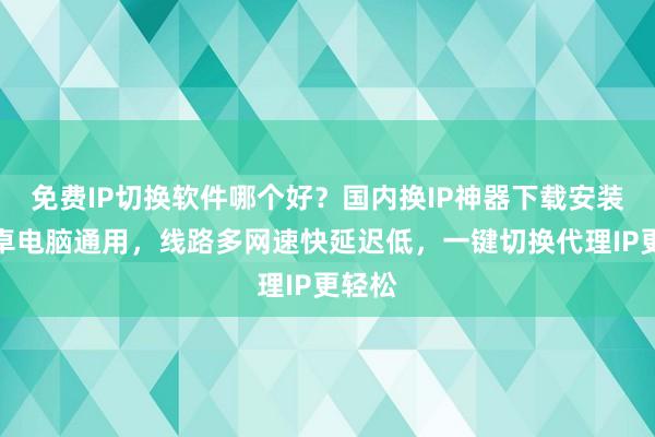 免费IP切换软件哪个好？国内换IP神器下载安装，安卓电脑通用，线路多网速快延迟低，一键切换代理IP更轻松