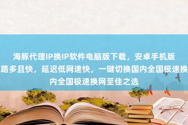 海豚代理IP换IP软件电脑版下载，安卓手机版哪里买？线路多且快，延迟低网速快，一键切换国内全国极速换网至佳之选